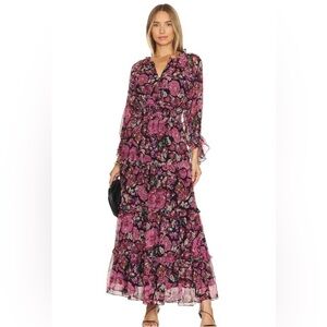 Cleobella Pink Floral Maxi Dress